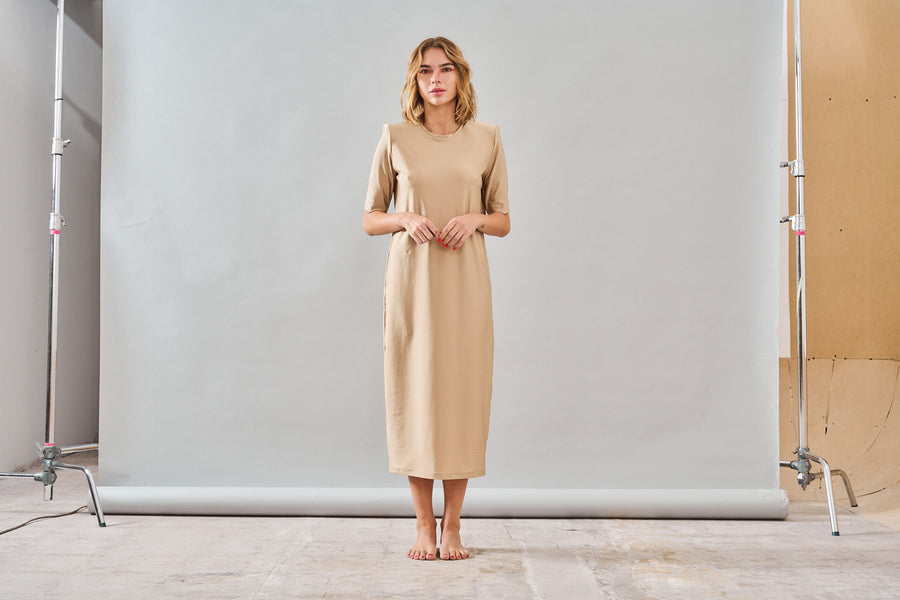 Vestido Fauna Dorado