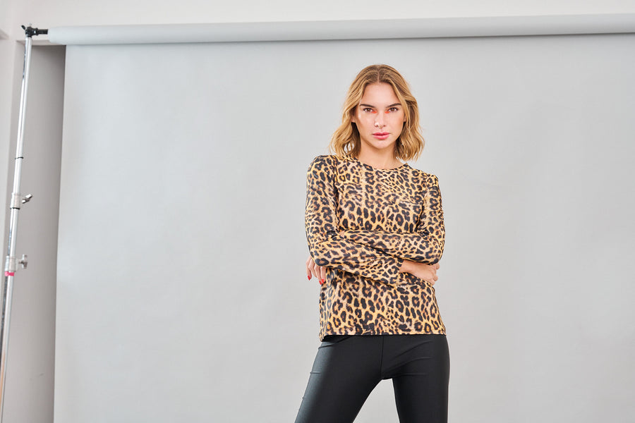 Polera Selva Leopardo